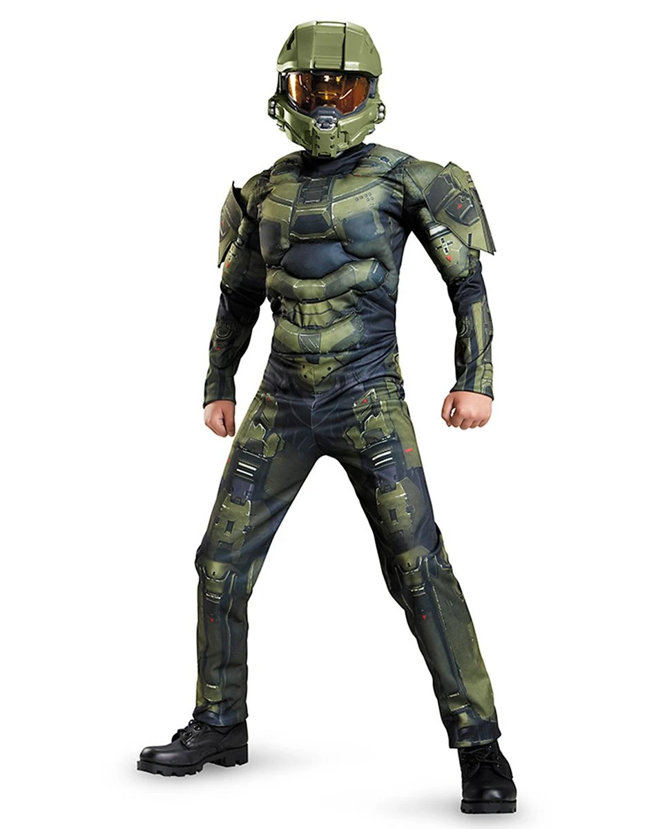 Spirit Halloween Kids Muscle Master Chief Costume - Halo 3 Spirit Halloween Kids Muscle Master Chief Costume - Halo