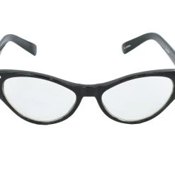 Spirit Halloween '50s Black Rhinestone Cat Eye Glasses