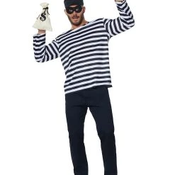 Spirit Halloween Adult Burglar Costume -HALLOWEEN COSTUMES Sales Store 01297035 a
