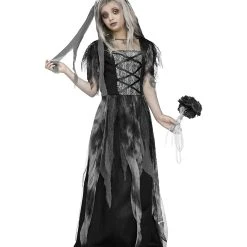 Spirit Halloween Kids Cemetery Bride Costume