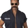 Spirit Halloween Brown Cop Mustache -HALLOWEEN COSTUMES Sales Store 01298579 a