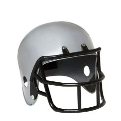 Spirit Halloween Silver Football Helmet