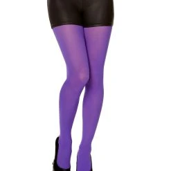 Spirit Halloween Opaque Purple Tights -HALLOWEEN COSTUMES Sales Store 01308980 a