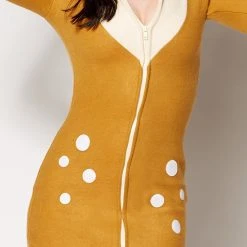Spirit Halloween Adult Cozy Fawn Costume -HALLOWEEN COSTUMES Sales Store 01311349 b