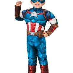 Spirit Halloween Toddler Captain America One Piece Costume - Marvel