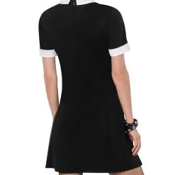 Spirit Halloween Black Collared Dress -HALLOWEEN COSTUMES Sales Store 01315480 c