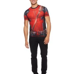 Spirit Halloween Sublimated Deadpool T Shirt - Marvel -HALLOWEEN COSTUMES Sales Store 01324276 d