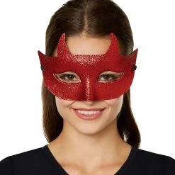 Spirit Halloween Red Devil Half Mask
