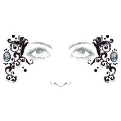 Spirit Halloween Skeleton Cameo Face Decal
