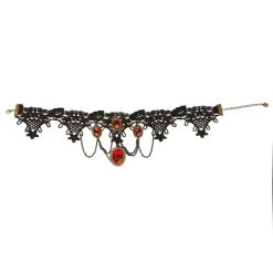 Spirit Halloween Black Lace Vampire Choker