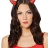 Spirit Halloween Red Rhinestone Devil Horns -HALLOWEEN COSTUMES Sales Store 01331040 a