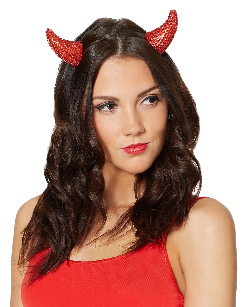 Spirit Halloween Red Rhinestone Devil Horns 4 Spirit Halloween Red Rhinestone Devil Horns - Image 2