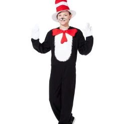 Spirit Halloween Kids Cat in the Hat Costume - Dr. Seuss -HALLOWEEN COSTUMES Sales Store 01332584 f