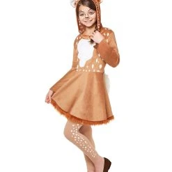 Spirit Halloween Kids Hooded Deer Dress Costume