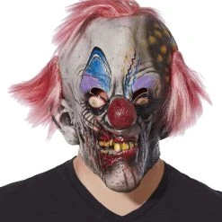 Spirit Halloween Crispy Zombie Clown Full Mask