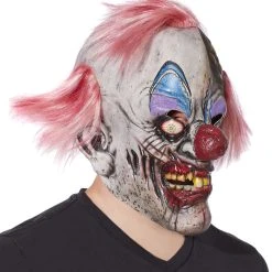 Spirit Halloween Crispy Zombie Clown Full Mask -HALLOWEEN COSTUMES Sales Store 01333269 c