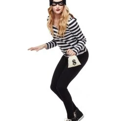 Spirit Halloween Adult Burglar Costume -HALLOWEEN COSTUMES Sales Store 01333384 c