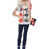 Spirit Halloween Kids Harley Quinn T Shirt - DC Girls -HALLOWEEN COSTUMES Sales Store 01339191 a