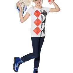 Spirit Halloween Kids Harley Quinn T Shirt - DC Girls -HALLOWEEN COSTUMES Sales Store 01339191 d