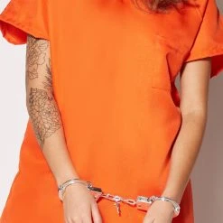 Spirit Halloween Adult Got Busted Orange Prisoner Costume 15 Spirit Halloween Adult Got Busted Orange Prisoner Costume -HALLOWEEN COSTUMES Sales Store 01340173 b