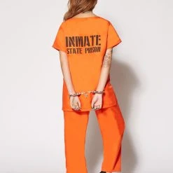 Spirit Halloween Adult Got Busted Orange Prisoner Costume 17 Spirit Halloween Adult Got Busted Orange Prisoner Costume -HALLOWEEN COSTUMES Sales Store 01340173 d
