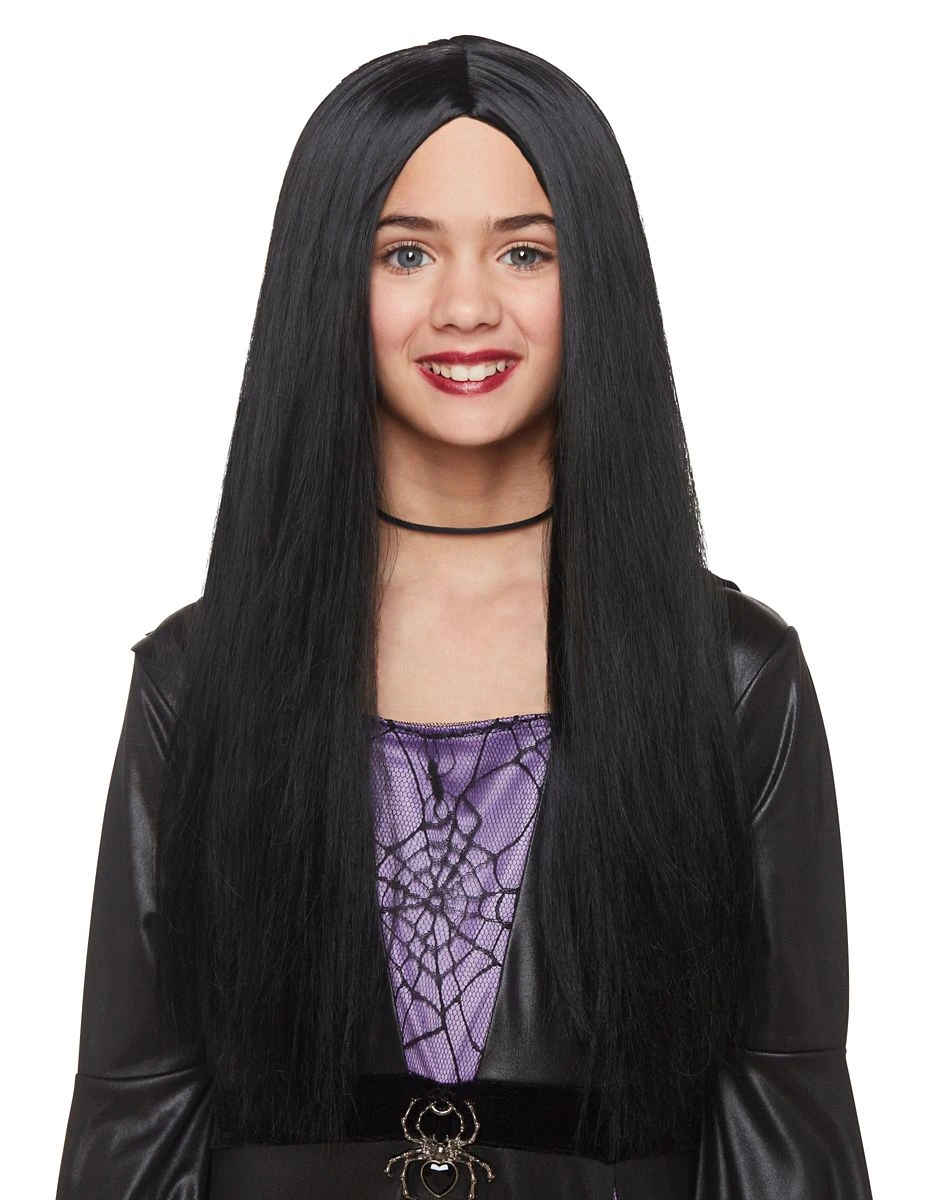 Spirit Halloween Kids Black Witch Wig 3 Spirit Halloween Kids Black Witch Wig