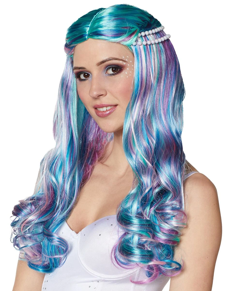 Spirit Halloween Beaded Mermaid Wig 3 Spirit Halloween Beaded Mermaid Wig