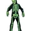 Spirit Halloween Kids Glow in the Dark Skelebones One Piece Costume -HALLOWEEN COSTUMES Sales Store 01343144 a