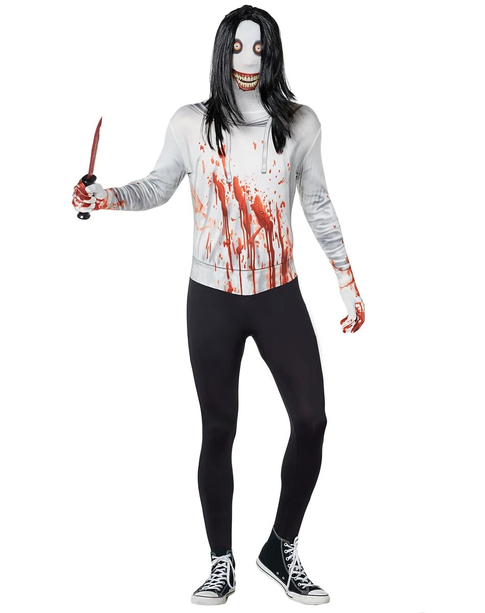 Spirit Halloween Adult Jeff the Killer Skin Suit Costume 3 Spirit Halloween Adult Jeff the Killer Skin Suit Costume