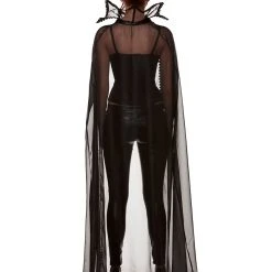 Spirit Halloween Adult Sheer Vampire Cape -HALLOWEEN COSTUMES Sales Store 01346543 b