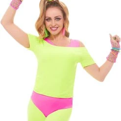 Spirit Halloween Neon Green Crop Top