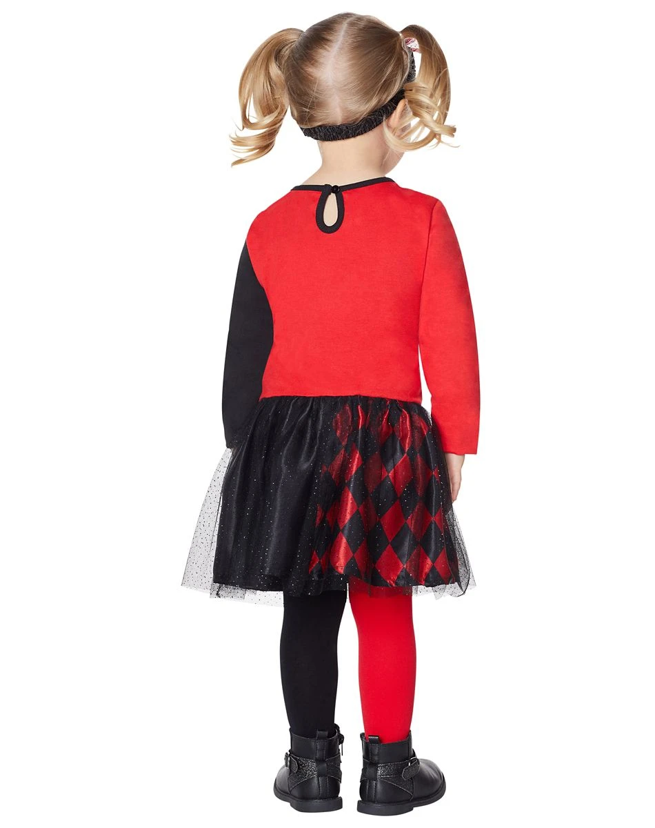 Spirit Halloween Toddler Harley Quinn Dress - DC Comics 4 Spirit Halloween Toddler Harley Quinn Dress - DC Comics - Image 2