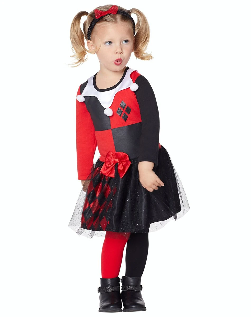 Spirit Halloween Toddler Harley Quinn Dress - DC Comics 6 Spirit Halloween Toddler Harley Quinn Dress - DC Comics - Image 4