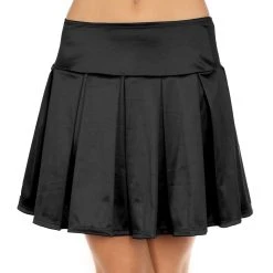 Spirit Halloween Black Satin Skirt