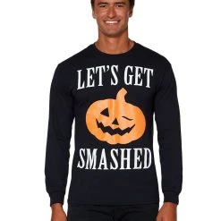 Spirit Halloween Let's Get Smashed Long Sleeve T Shirt -HALLOWEEN COSTUMES Sales Store 01353580 a