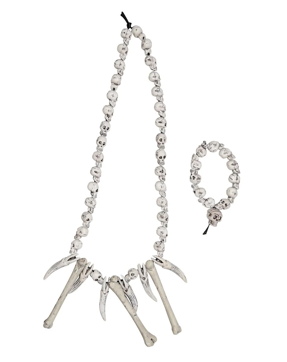 Spirit Halloween Skull Bone Jewelry Set 3 Spirit Halloween Skull Bone Jewelry Set