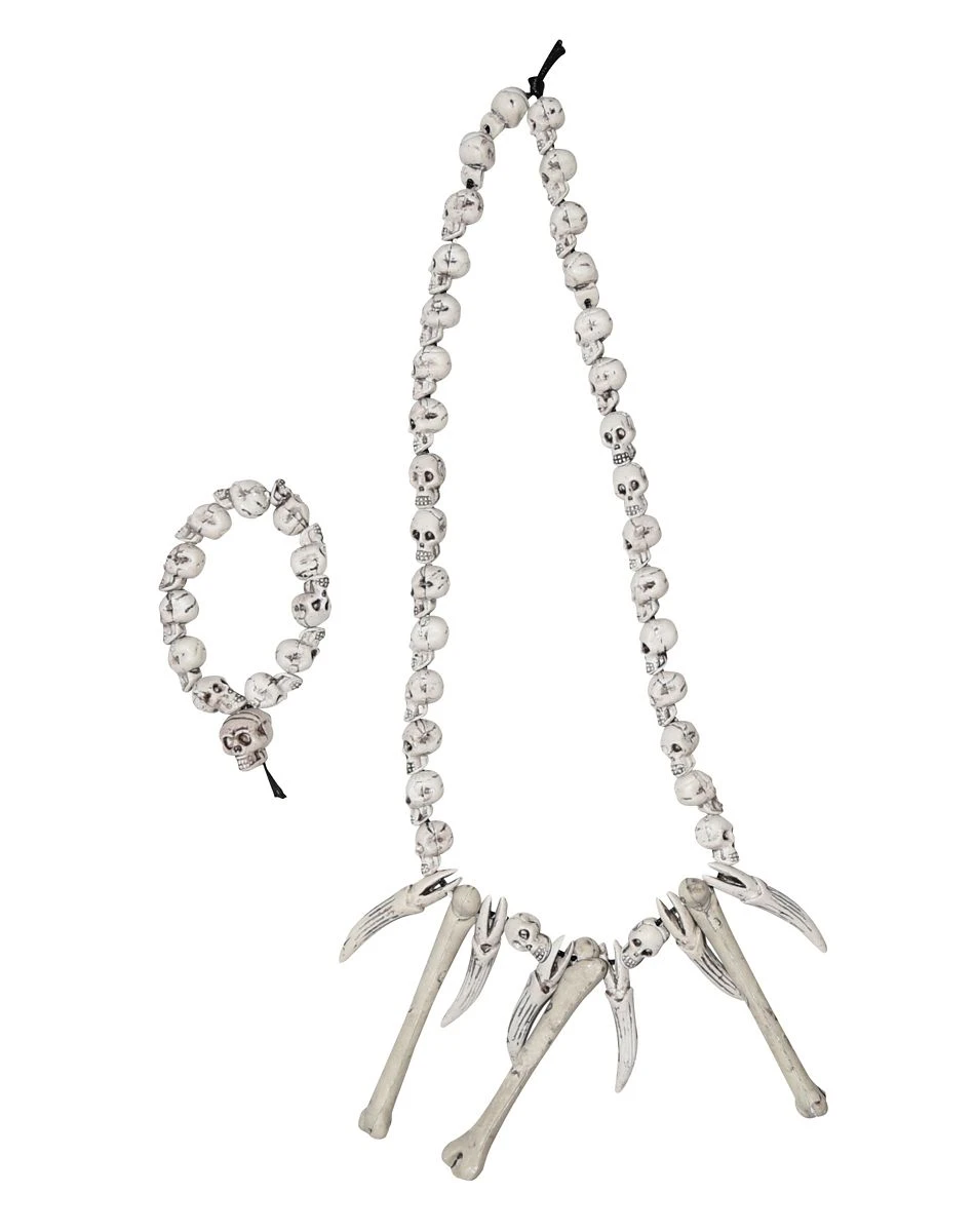 Spirit Halloween Skull Bone Jewelry Set 4 Spirit Halloween Skull Bone Jewelry Set - Image 2