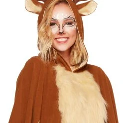Spirit Halloween Adult Faux Fur Deer Poncho -HALLOWEEN COSTUMES Sales Store 01358878 d