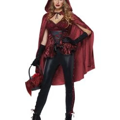 Spirit Halloween Adult Big Bad Red Costume -HALLOWEEN COSTUMES Sales Store 01359058 c