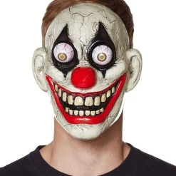 Spirit Halloween Googly Eye Clown Half Mask