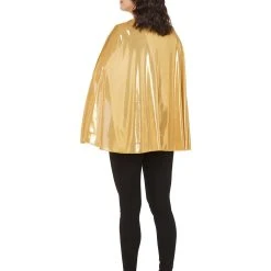 Spirit Halloween Gold Metallic Cape 6 Spirit Halloween Gold Metallic Cape -HALLOWEEN COSTUMES Sales Store 01360775 b