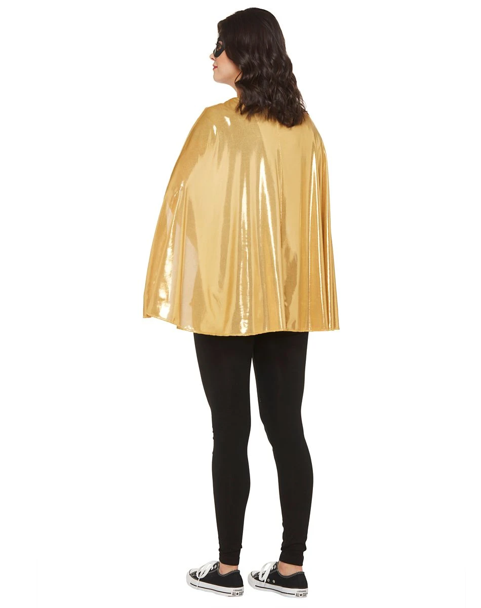 Spirit Halloween Gold Metallic Cape 4 Spirit Halloween Gold Metallic Cape - Image 2