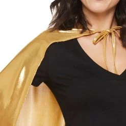 Spirit Halloween Gold Metallic Cape 7 Spirit Halloween Gold Metallic Cape -HALLOWEEN COSTUMES Sales Store 01360775 d