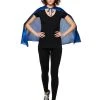 Spirit Halloween Blue Metallic Cape -HALLOWEEN COSTUMES Sales Store 01360817 a