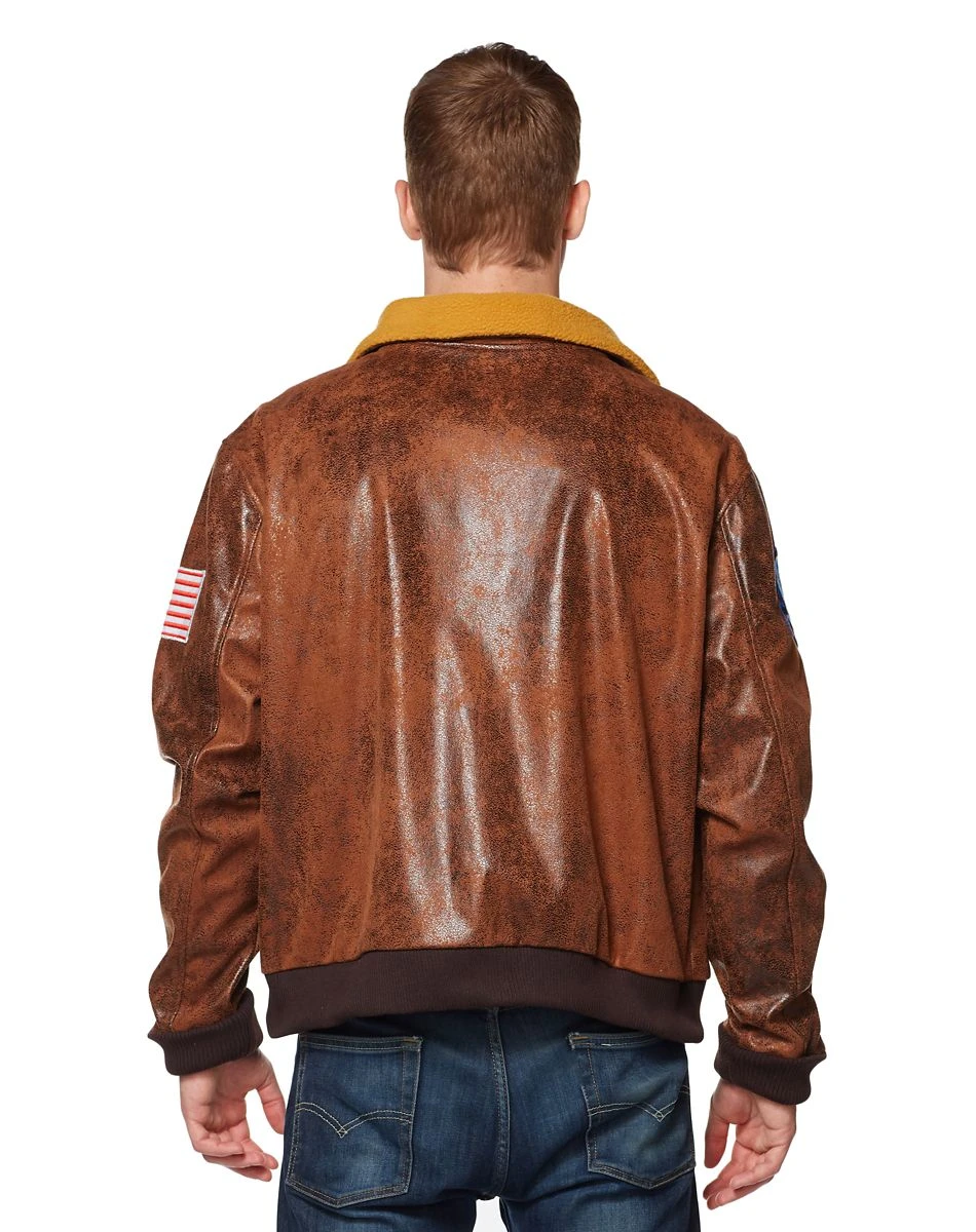 Spirit Halloween Adult Aviator Bomber Jacket 4 Spirit Halloween Adult Aviator Bomber Jacket - Image 2