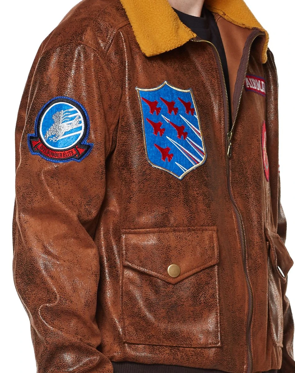 Spirit Halloween Adult Aviator Bomber Jacket 5 Spirit Halloween Adult Aviator Bomber Jacket - Image 3