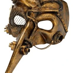 Spirit Halloween Steampunk Plague Doctor Half Mask -HALLOWEEN COSTUMES Sales Store 01361815 c
