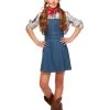 Spirit Halloween Kids Denim Overall Dress 2 Spirit Halloween Kids Denim Overall Dress -HALLOWEEN COSTUMES Sales Store 01362458 a