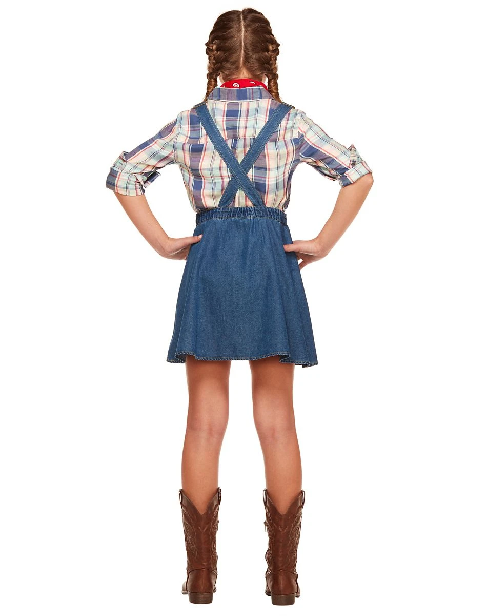 Spirit Halloween Kids Denim Overall Dress 4 Spirit Halloween Kids Denim Overall Dress - Image 2