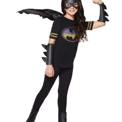 Spirit Halloween Kids Caped Batgirl T Shirt - DC Comics -HALLOWEEN COSTUMES Sales Store 01364975 d